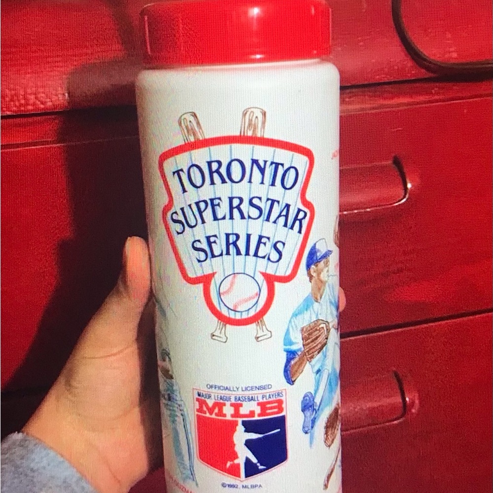 Toronto Superstar Series MLB Retro Water Bottle - White & Red 1992